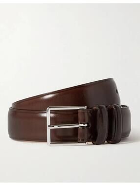 Paul Smith 3cm Leather Belt Brown Size 28 Made in Spain